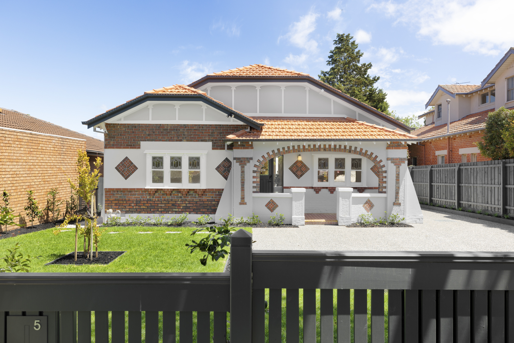 Heritage home extension and renovation Bentleigh – front facade