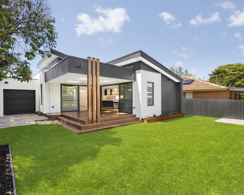 Heritage home extension and renovation Bentleigh – rear exterior